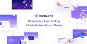 AeroLand App Landing Software Website WP Theme