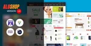 Alo Shop Mega Market RTL Responsive WooCommerce WP Theme