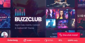 Buzz Club Night Club, DJ & Music Festival Event WP Theme