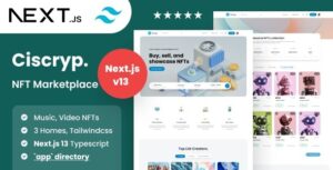 Ciscryp (13 March 2025) NFT Marketplace React Template
