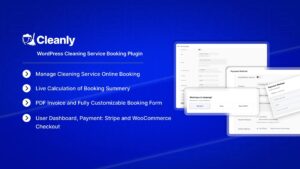 Cleanly Cleaning Service Booking WP Plugin