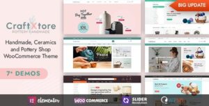CraftXtore Handmade, Ceramics and Pottery Shop WooCommerce Theme