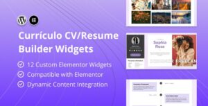 Curriculo CV/Resume Builder Elementor Widgets