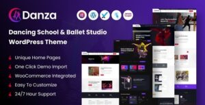 Danza (ver. March 2, 2025) Dancing School and Ballet Studio WP Theme