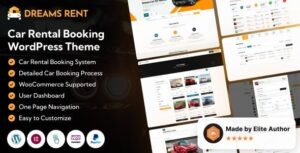 Dreams Rent Car Rental Booking Management WP Theme
