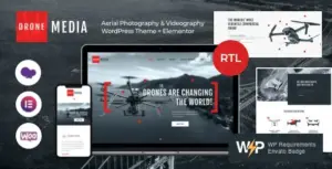 Drone Media Aerial Photography & Videography WP Theme