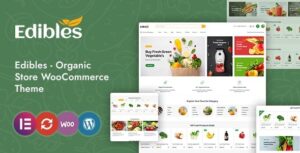 Edibles WP Organic & Food Store Elementor WooCommerce Theme