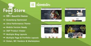 Food Store Organic & Restaurant WooCommerce WP Theme
