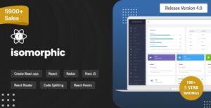 Isomorphic React Admin Dashboard Template
