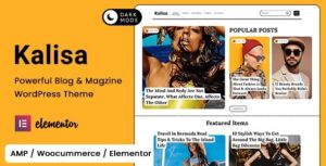 Kalisa Blog & Magazine WP Theme