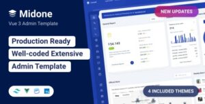 Midone Vuejs 3 Admin Dashboard Template + HTML