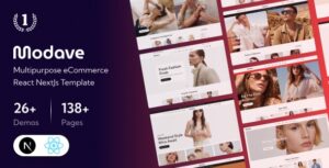 Modave (9 January 2025) Fashion eCommerce React Nextjs Template