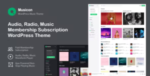 Musicon WP Membership Music Theme