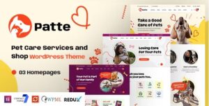 Patte (07 Jan, 2025 version) Pet Care & Pet Shop WP Theme