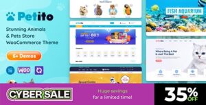 Petito Animals and Pets Store WooCommerce Theme