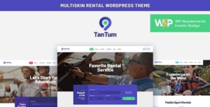 TanTum Car, Scooter, Boat & Bike Rental Services WP Theme