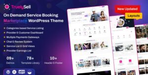 Truelysell On Demand Service Booking Marketplace WP Theme