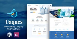 Uaques Drinking Water Delivery WP Theme + RTL