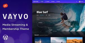 Vayvo Media Streaming & Membership Theme