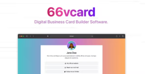 66vcard Digital Business Card Builder (SAAS)