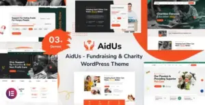 AidUs Fundraising & Charity WP Theme