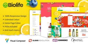 Biolife Organic Food WP Theme ( RTL Supported )