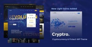 Cryptro Crypto, NFT, Blockchain, Bitcoin WP