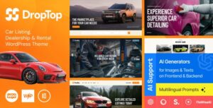 Drop-Top Car Listing, Dealership & Rental WP Theme