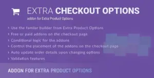Extra Checkout Options addon for Extra Product Options plugin