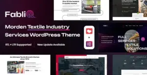 Fablio Textile Industry WP Theme