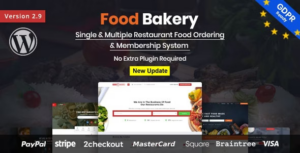 FoodBakery Food Delivery Restaurant Directory WP Theme
