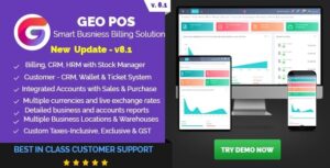 Geo POS Build 190 Point of Sale, Billing and Stock Manager Application