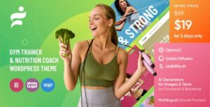 Glare Dietitian & Health Coach WP Theme