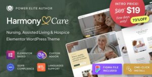 Harmony Care Private Nursing Home & Senior Care WP Theme