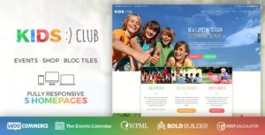 Kids Club Kindergarten, School & Camp WP Theme