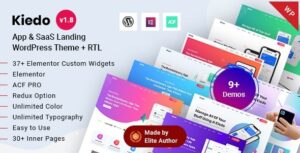Kiedo App & SaaS Landing WP Theme