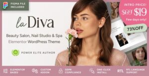 La Diva Beauty Salon & Spa WP Theme