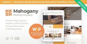 Mahogany Carpenting Woodwork & Flooring Company WP Theme