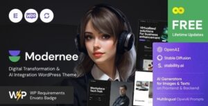 Modernee AI Integration & Digital Transformation WP Theme