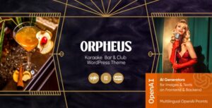 Orpheus Karaoke Bar & Club WP Elementor Theme