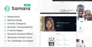 Samara Charity/Fundraising WP Theme