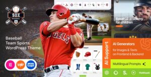 Sox Baseball Team Sports WP Theme