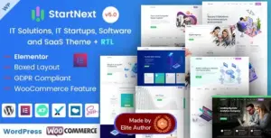 StartNext IT Startups WP Theme