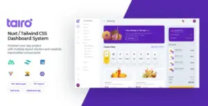 Tairo Multipurpose Nuxt Tailwind CSS Dashboard System
