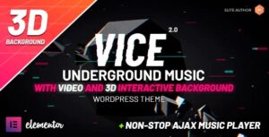 Vice Underground Music Elementor WP Theme