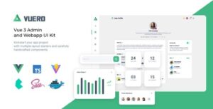 Vuero VueJS 3 Admin and Webapp UI Kit
