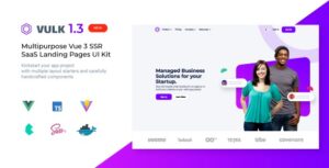 Vulk Multipurpose Vue 3 SSR SaaS Landing Pages UI Kit