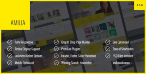 Amilia Multipurpose One & Multi Page WP Theme