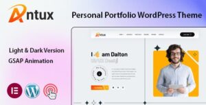 Antux Personal Portfolio WP Theme
