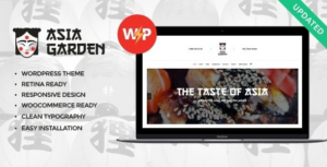 Asia Garden Asian Food Restaurant WP Theme